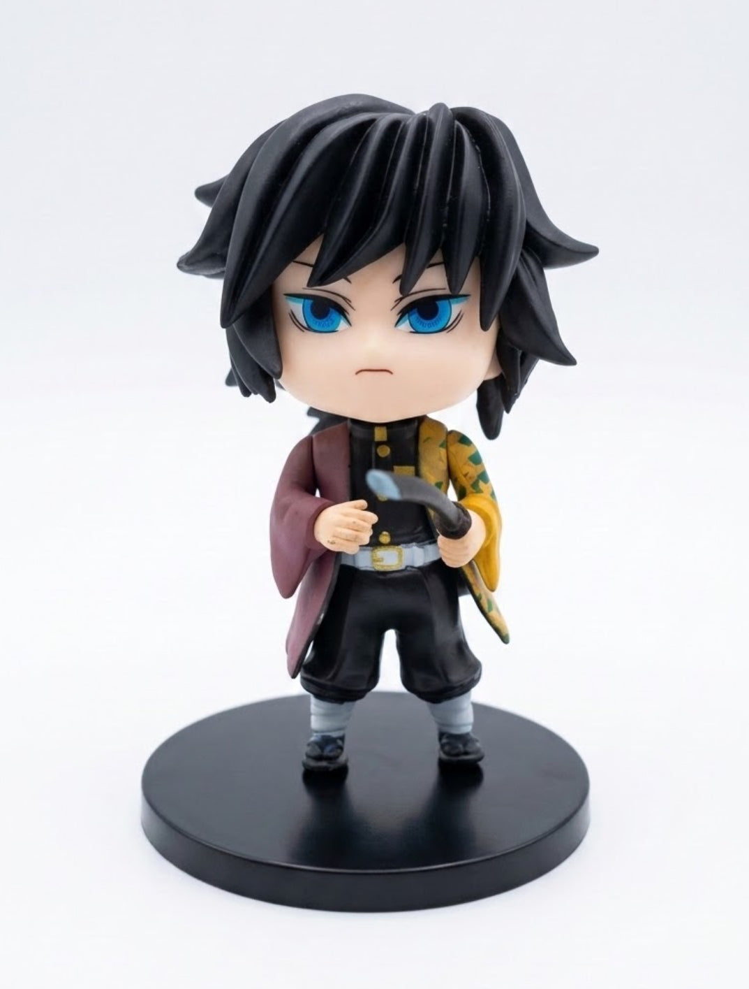 Demon Slayer Giyu Tomioka Chibi Anime Action Figure – Mini Collectible Figurine for Desk Decor & Gifting