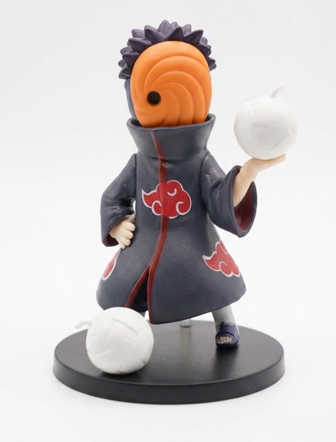 Naruto Shippuden Tobi Akatsuki Chibi Anime Figure – Obito Uchiha Mini Collectible Figurine with Clay Bombs for Desk Decor & Gifting