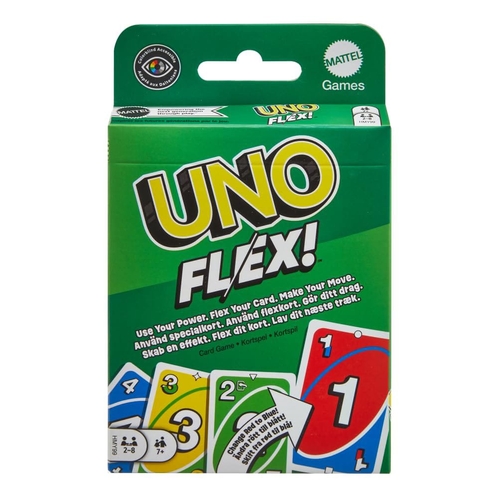 Uno Flex Card Game (Multicolor)