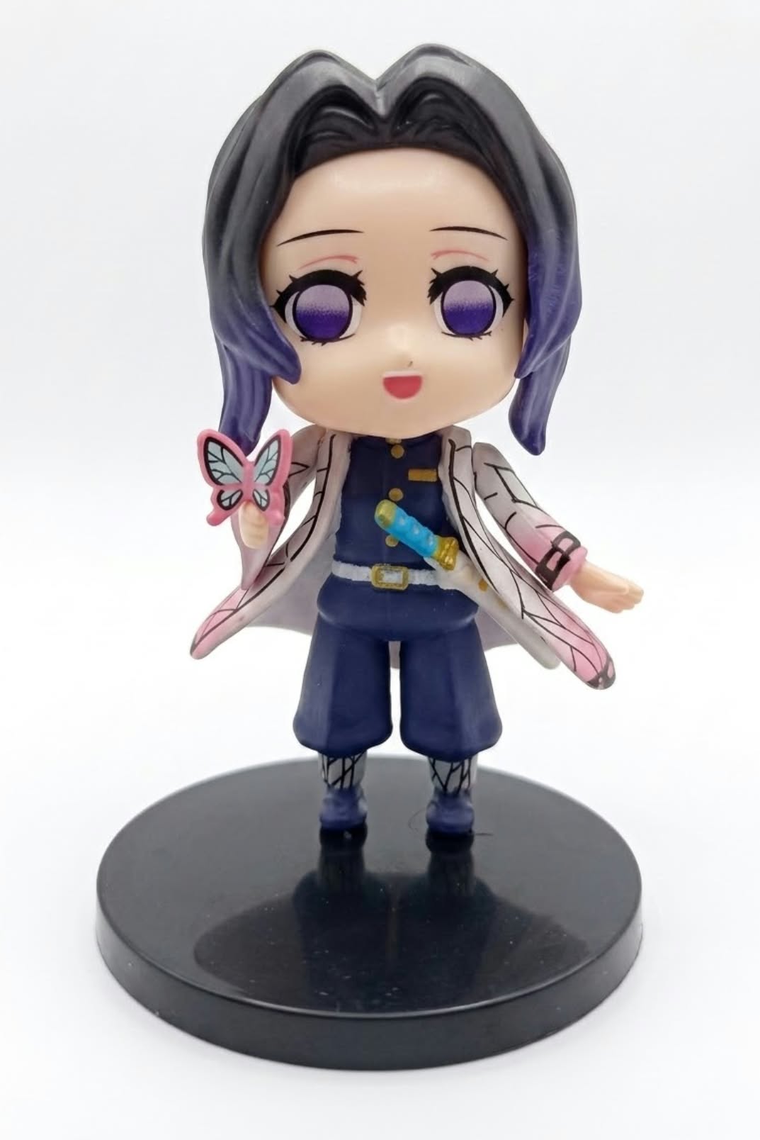 Demon Slayer Shinobu Kocho Chibi Anime Action Figure – Mini Collectible Figurine for Desk Decor & Gifting