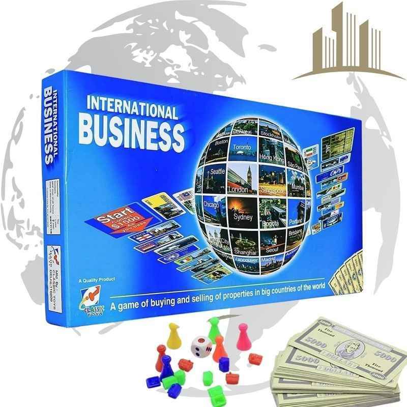 International Business Board Game – Classic Monopoly Style Global Property Trading Game, Family Strategy Trading Board Game for Kids & Adults