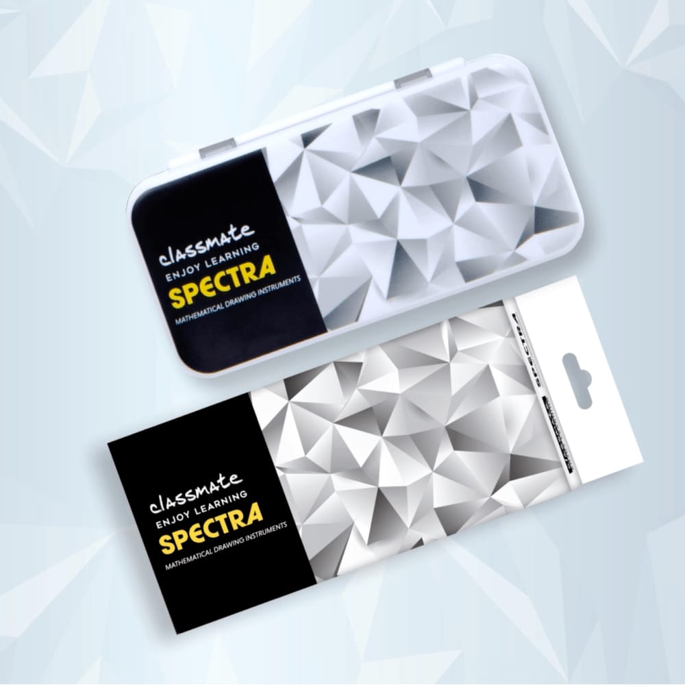 Classmate Spectra Mathematical Geometry Box (Grey, Black)