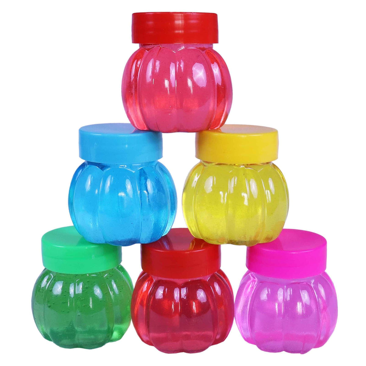 Non Sticky Smooth Colorful Water Glossy Slime Set Stress Anxiety Relief Toy for Kids Party Favor - Multicolor