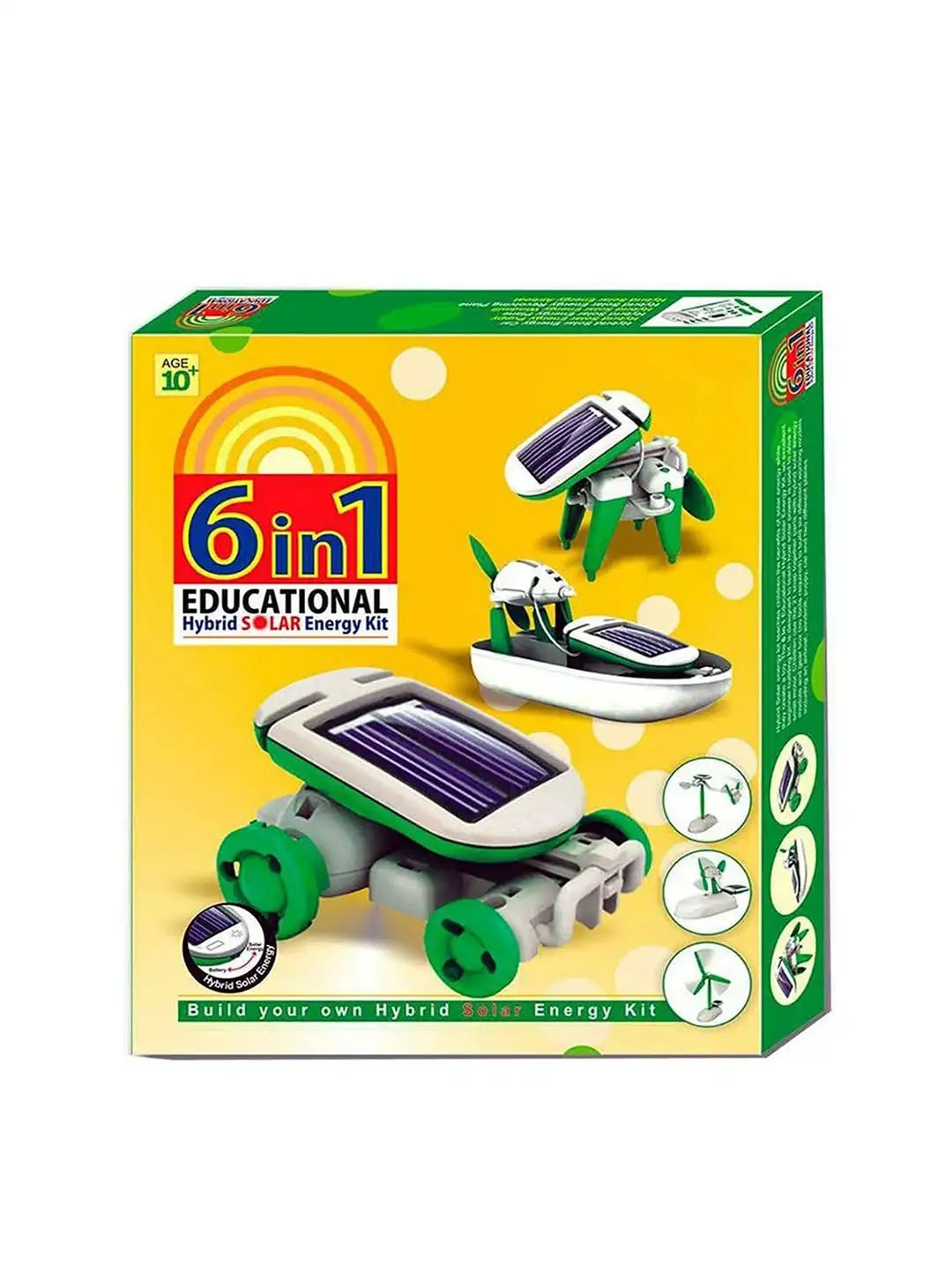 6-in-1 Educational Hybrid Solar Energy Kit – DIY Science Robot & Space Toy Building Set for Kids (Ages 10+)