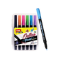 Flair Creative Outline Paint Marker Set – 6 Colors Metallic Double Line Markers for Doodling, Journaling, and DIY Crafts