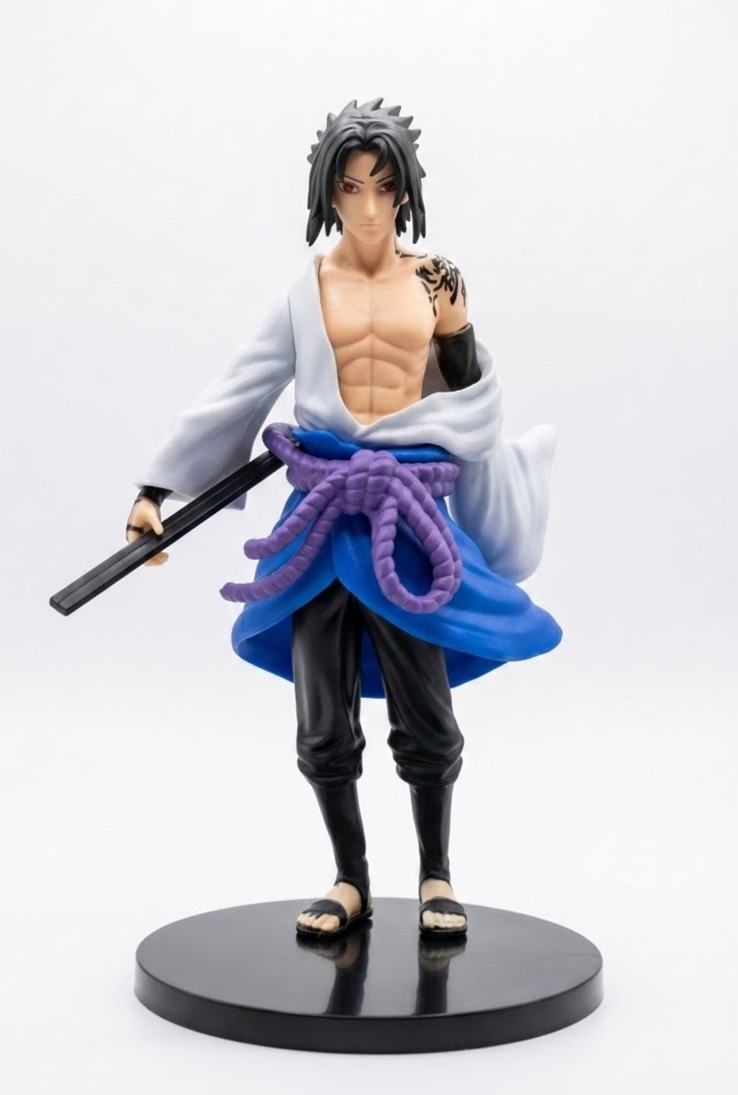 Naruto Shippuden Sasuke Uchiha Action Figure – Hebi White Cloak Anime Collectible PVC Statue Toy