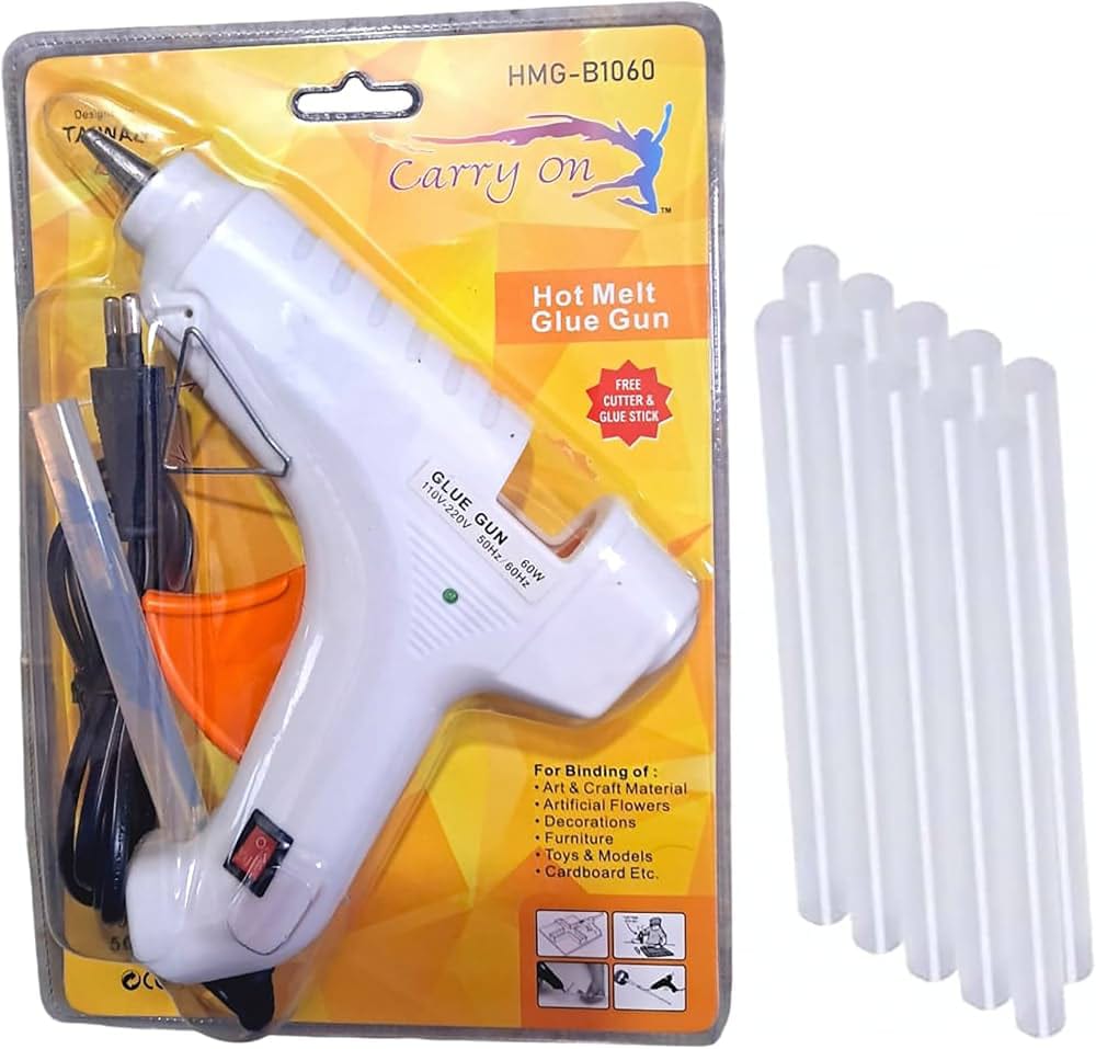 60W Professional Hot Melt Glue Gun (CRA-1023) – High Temp Glue Gun for Woodworking & Cardboard