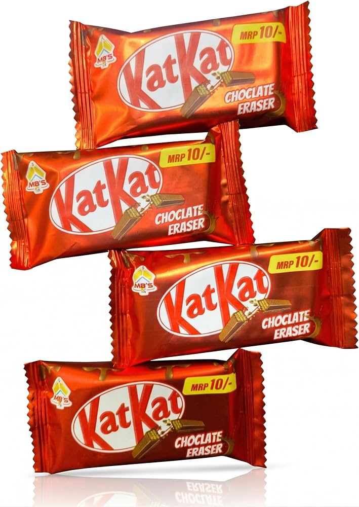 Cute Chocolate Bar Shaped Erasers Pack – Novelty Scented Candy-Style Rubber Erasers for Kids