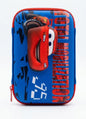 Disney Pixar Cars Pencil Case – Kids Lightning McQueen 3D EVA Hard Shell Pencil Pouch, Blue Large Capacity Racing Stationery Organizer for Boys & School Students