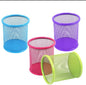 Foska Mesh Metal Pen Holder – Round Desk Organizer Cup for Pencils, Pens & Art Supplies