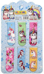 Cute Unicorn Magnetic Bookmarks (6-Pack) – Laser Magnetic Page Markers for Kids & Book Lovers