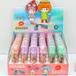 Cute Lipstick Erasers for Kids (36-Piece Display Box) – Novelty Cartoon Rubber Erasers Set