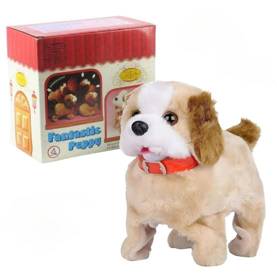 Fantastic Puppy Electronic Plush Toy – Battery-Operated Interactive Walking & Barking Dog, Cute Robotic Pet Toy for Toddlers & Kids