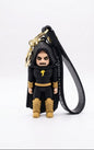 DC Comics Black Adam 3D Silicone Keychain with Wrist Strap – Cute Chibi Superhero Action Figure Keyring – Durable Backpack Charm & Car Key Accessory Gift for Comic Fans