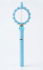 Magic Wand Bubble Pen for Kids – DIY Beadable Princess Pen with Bubble Blower Top, Pastel Blue Novelty Stationery & Toy