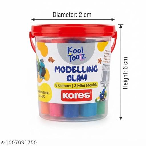 Kores Kool Tooz Modelling Clay Kit | Non-Toxic, Scented & Reusable Clay for Kids