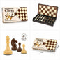Annie Small Magnetic Chess Set – Folding Travel Chess Board with Built-In Storage Slots, Portable Mini Strategy Board Game for Kids & Adults