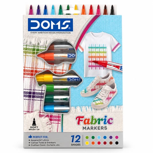 Doms Fabric markers 12 shades
