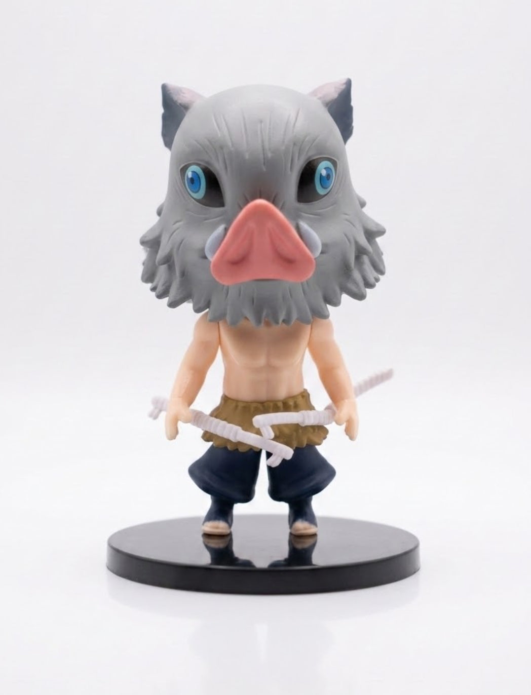 Demon Slayer Inosuke Hashibira Chibi Anime Action Figure – Mini Collectible Figurine for Desk Decor & Gifting