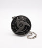Naruto Mangekyou Sharingan Metal Keychain – Antique Silver Ninja Weapon Rotating Keyring