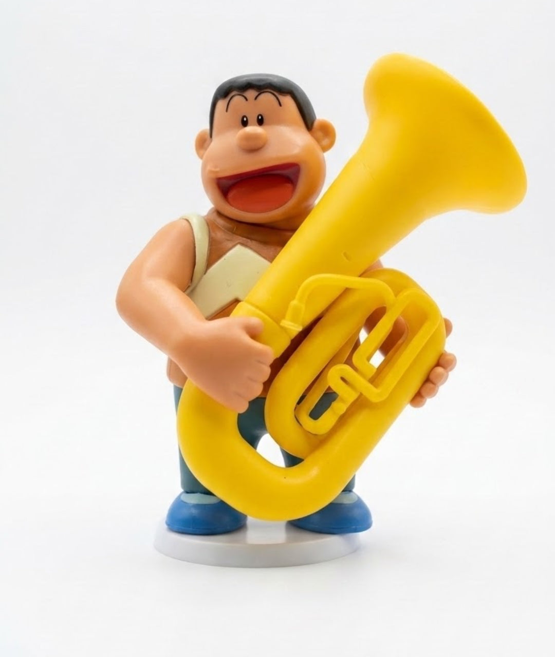 Doraemon Gian Takeshi Gouda Tuba Anime Figure – Symphony Musical Band Mini Collectible Figurine for Desk Decor & Gifts