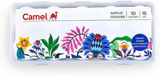 Camel Kokuyo Fabrica Acrylic Ultra Color, 15ml, 10 Shades