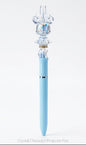 Crystal Cartoon Mouse Projector Pen – Iridescent Character Light-Up Pen, Cute Pastel Blue Novelty Stationery & Kids Toy