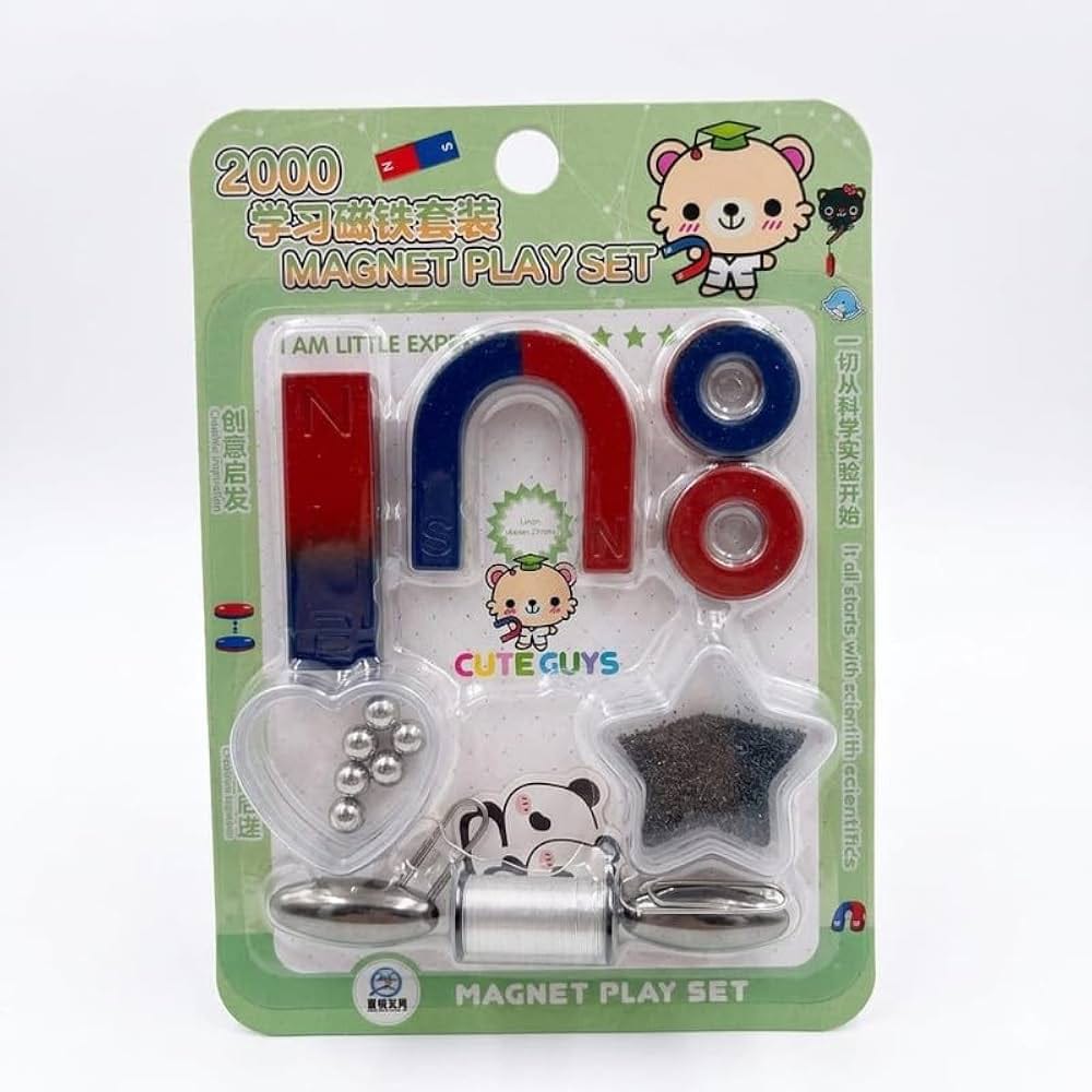 Kids Educational Magnet Science Play Set – 2000 Physics STEM Experiment Kit