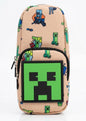 Minecraft Creeper Pencil Case – Kids Gaming Stationery Pouch, Large Capacity Double Zipper Pen Case with 3D Rubber Creeper Patch for Boys & School Students
