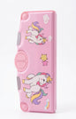 Cute Unicorn Kids Pencil Box – Multi-Functional Pink Plastic Geometry Box, Kawaii Rainbow Unicorn Stationery Organizer with Mechanical Push-Button Pop-Up Drawers for School Girls