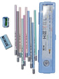 Hexel HB Graphite Pencils Set – Pack of 10 Super Dark Writing Pencils with Plastic Pencil Case, Sharpener, and Eraser, School Supplies Kit