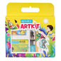 Apsara Art Kit Complete Drawing & Painting Combo Set – Premium Kids Stationery Activity Pack with 6 Water Colours, Oil Pastels, and Sketch Pens – Perfect Non-Toxic School Art Gift