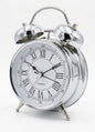 Vintage Twin Bell Alarm Clock – Loud Mechanical Desk Clock with Roman Numerals