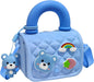 Cute Bear Silicone Crossbody Sling Bag for Kids & Toddlers – Waterproof Quilted Mini Handbag with Adjustable Strap & 3D Cartoon Charms