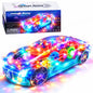 Transparent Mechanical Gear Racing Car – Light-Up Musical Toy Car for Toddlers & Kids