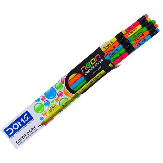 DOMS NEON ERASER TIPPED PENCIL