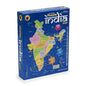 India Map Jigsaw Puzzle for Kids – 100 Piece Educational States & Capitals Learning Board Game