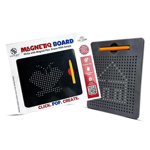 MagPad Magnetic Drawing Board for Kids, Erasable Doodle Pad with Stylus, 22 x 18.5 cm, Educational Toy