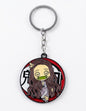 Demon Slayer Nezuko Kamado Metal Keychain – Chibi Anime Enamel Rotating Keyring