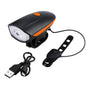 USB Rechargeable Bicycle Light and Horn Combo – Ultra Bright LED Waterproof Bike Headlight with Loud Electric Siren