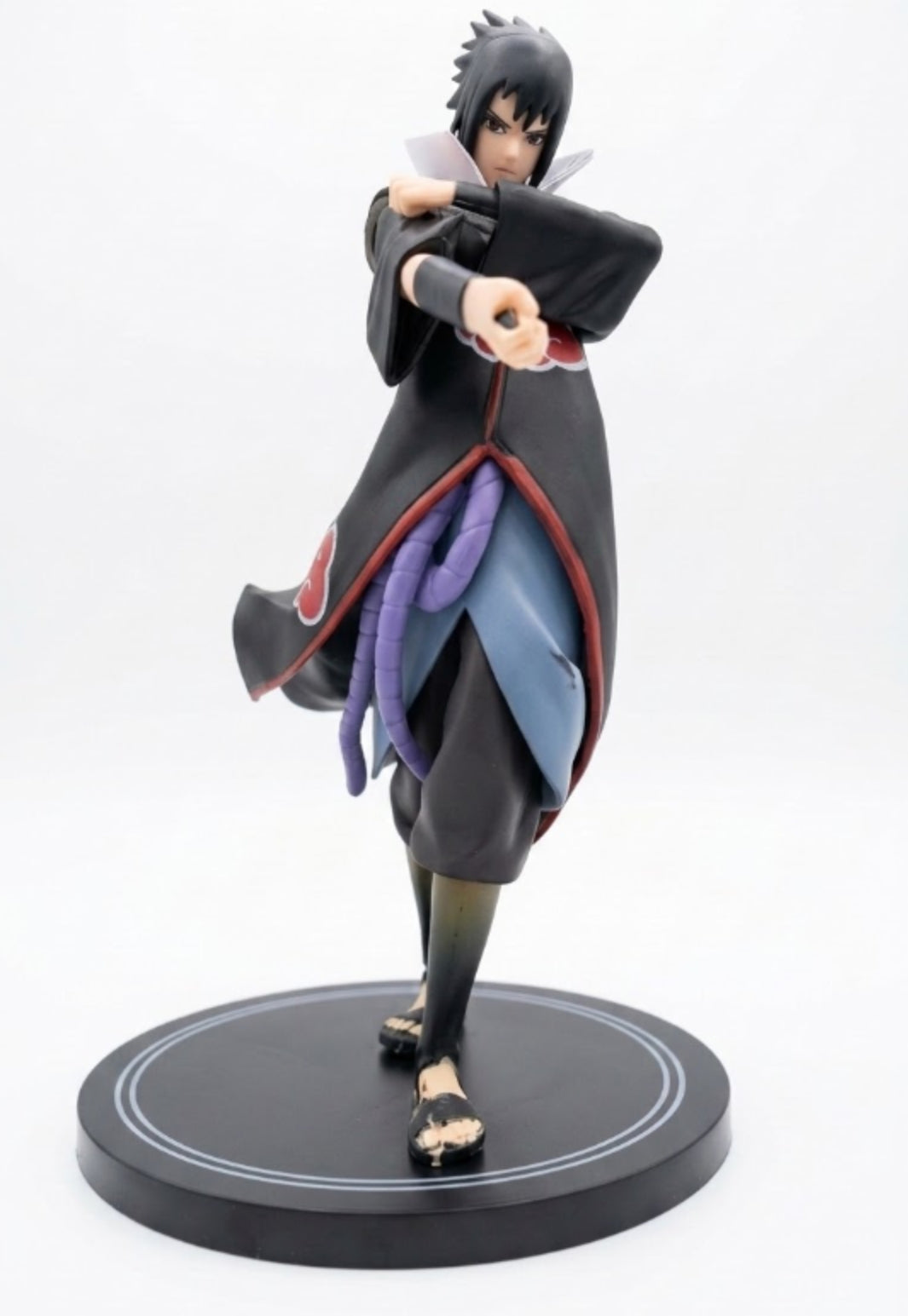 Naruto Shippuden Sasuke Uchiha Akatsuki Cloak Action Figure – Premium Anime Collectible PVC Model Toy