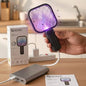 2-in-1 USB Rechargeable Electric Mosquito Swatter with UV Light Trap