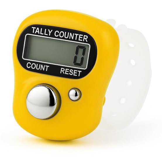 igital Finger Tally Counter with LCD Display & Reset Button | Handheld Click Counter for Prayer, Tasbeeh, Sports & Counting | Portable Finger Ring Counter