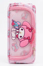 Cute My Melody Pencil Case – Kawaii Pink Sanrio Themed Pencil Pouch, Clear Window Stationery Organizer with 3D My Melody & Flat Mouse Accent for Girls & Kids