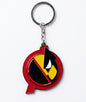 Deadpool and Wolverine Metal Enamel Keychain with Avengers Logo – Cute Superhero Mashup Key Ring, Backpack Charm & Comic Fan Gift