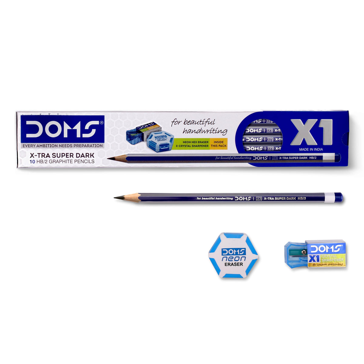 DOMS X1 XTRA SUPER DARK PENCIL BOX