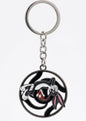 Bugs Bunny Looney Tunes Metal Enamel Keychain – Cute Cartoon Character Key Ring, Classic Spiral Background Backpack Charm & Fan Gift