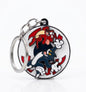 Tom and Jerry Metal Enamel Keychain – Cute Retro Cartoon Cat and Mouse Key Ring, Classic Chase Scene Backpack Charm & Fan Gift