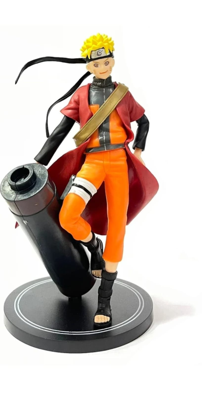 Naruto Shippuden Uzumaki Naruto Sage Mode Action Figure with Giant Summoning Scroll | Premium Anime PVC Collectible Statue