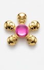 Luxury Gold Skull Metal Fidget Spinner – 5-Arm Gothic Skeleton Premium EDC Desk Toy